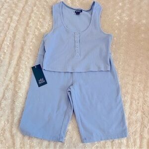 Cropped top and short set